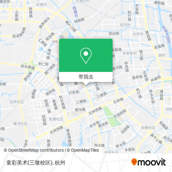 童彩美术(三墩校区)地图