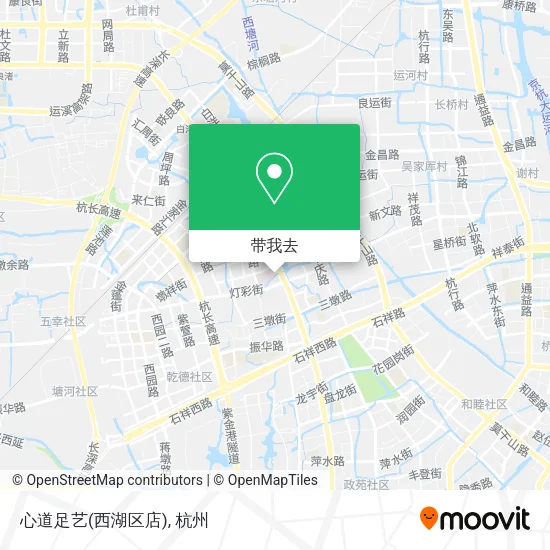 心道足艺(西湖区店)地图