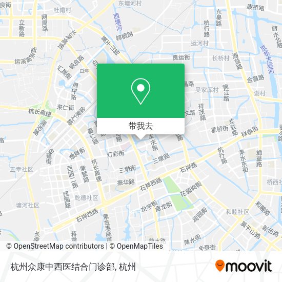 杭州众康中西医结合门诊部地图