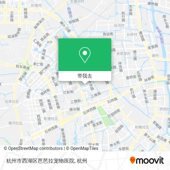 杭州市西湖区芭芭拉宠物医院地图