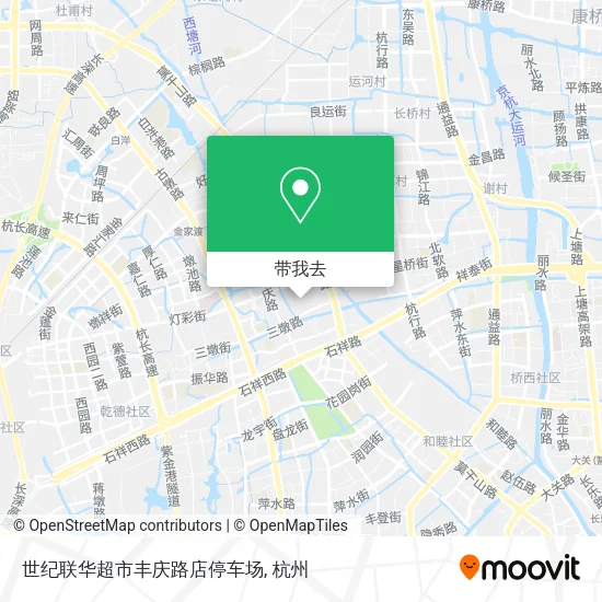 世纪联华超市丰庆路店停车场地图