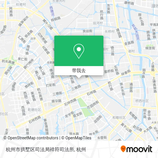 杭州市拱墅区司法局祥符司法所地图