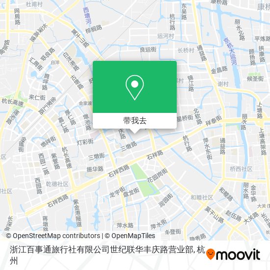 浙江百事通旅行社有限公司世纪联华丰庆路营业部地图
