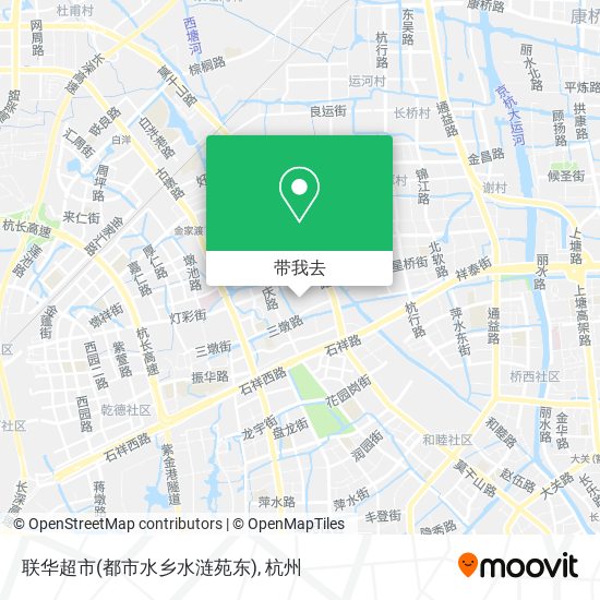 联华超市(都市水乡水涟苑东)地图