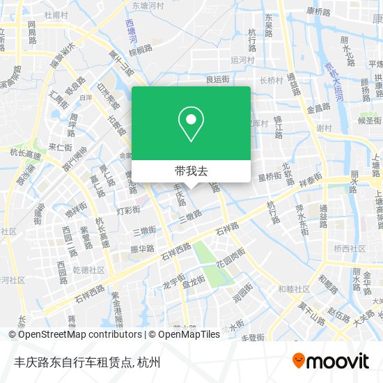 丰庆路东自行车租赁点地图
