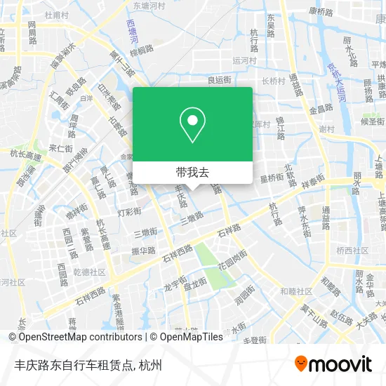 丰庆路东自行车租赁点地图
