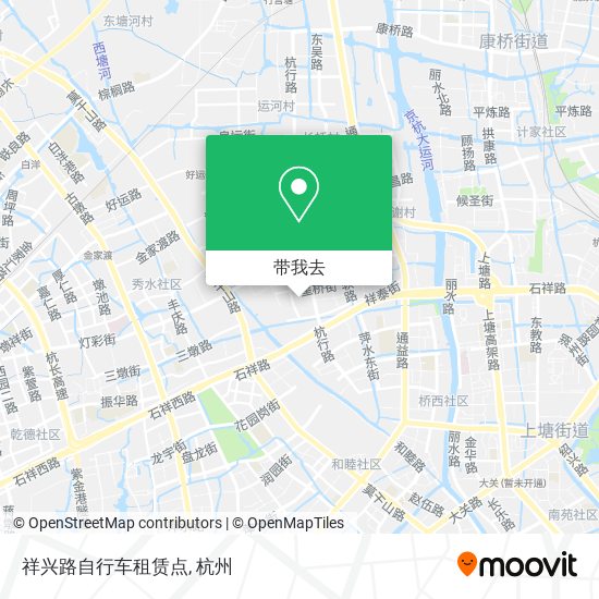 祥兴路自行车租赁点地图