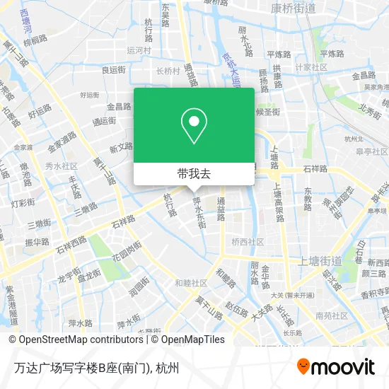 万达广场写字楼B座(南门)地图