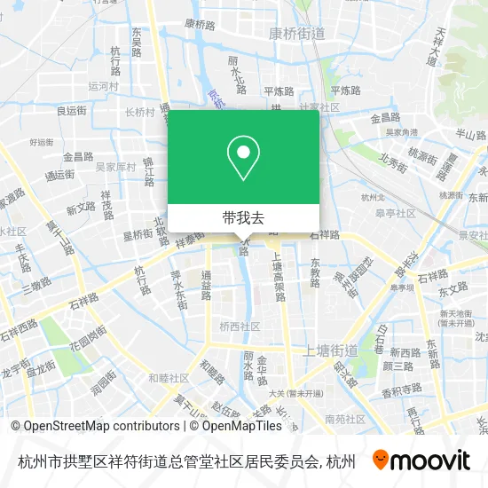杭州市拱墅区祥符街道总管堂社区居民委员会地图