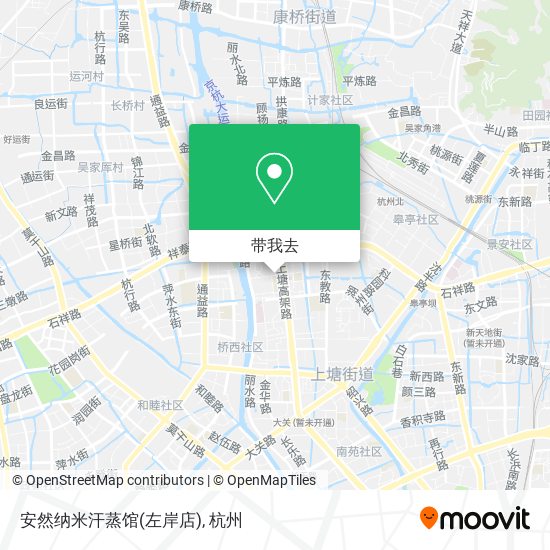 安然纳米汗蒸馆(左岸店)地图
