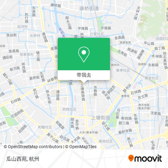 瓜山西苑地图