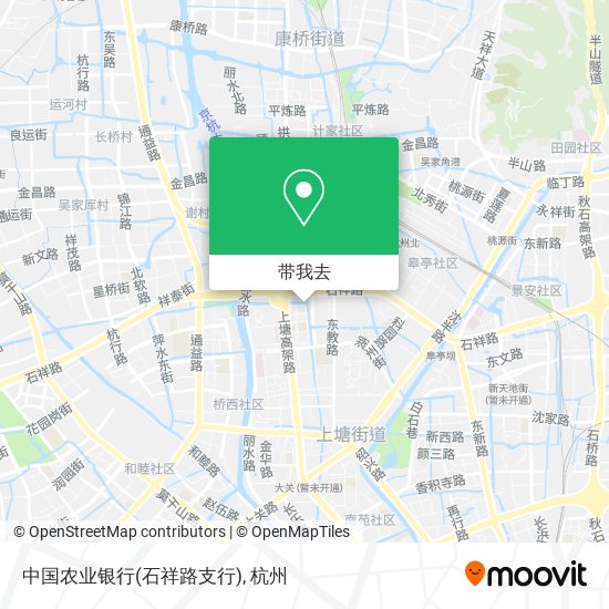中国农业银行(石祥路支行)地图