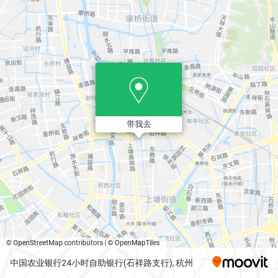 中国农业银行24小时自助银行(石祥路支行)地图