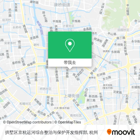 拱墅区京杭运河综合整治与保护开发指挥部地图
