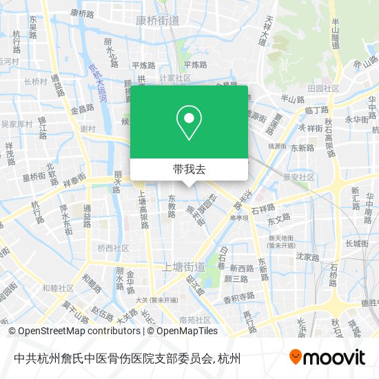 中共杭州詹氏中医骨伤医院支部委员会地图