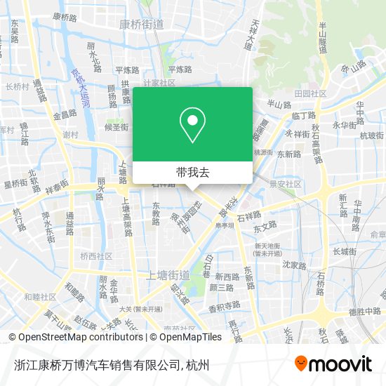 浙江康桥万博汽车销售有限公司地图