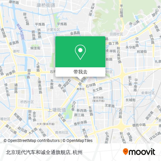 北京现代汽车和诚全通旗舰店地图