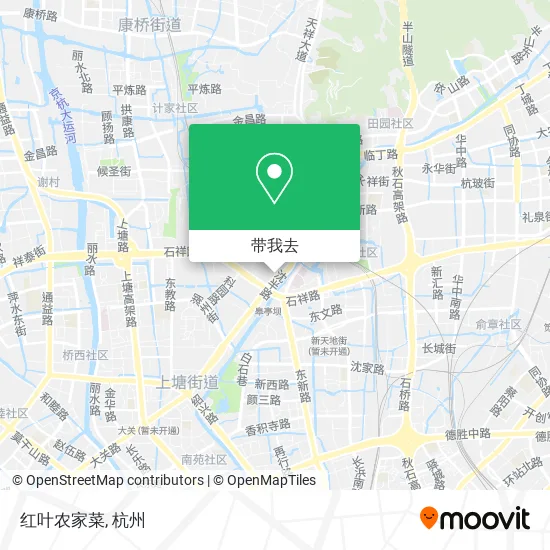 红叶农家菜地图