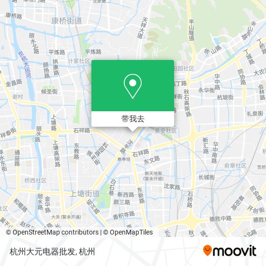 杭州大元电器批发地图