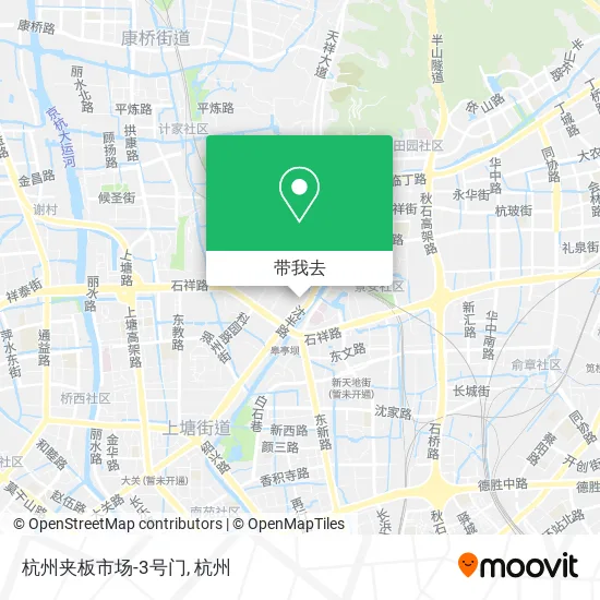 杭州夹板市场-3号门地图