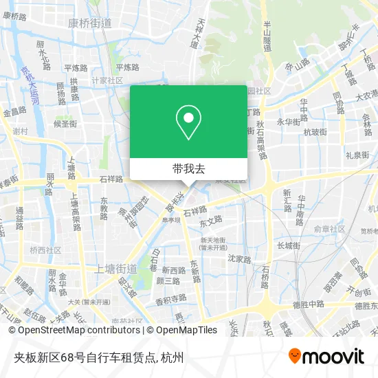 夹板新区68号自行车租赁点地图