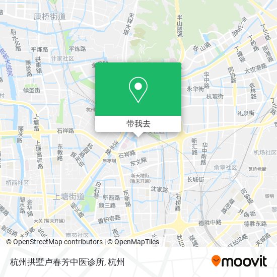 杭州拱墅卢春芳中医诊所地图