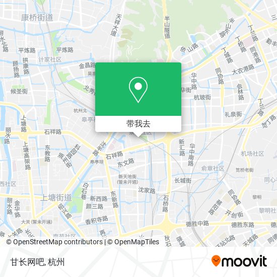 甘长网吧地图