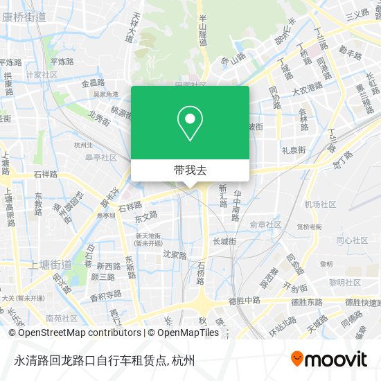 永清路回龙路口自行车租赁点地图