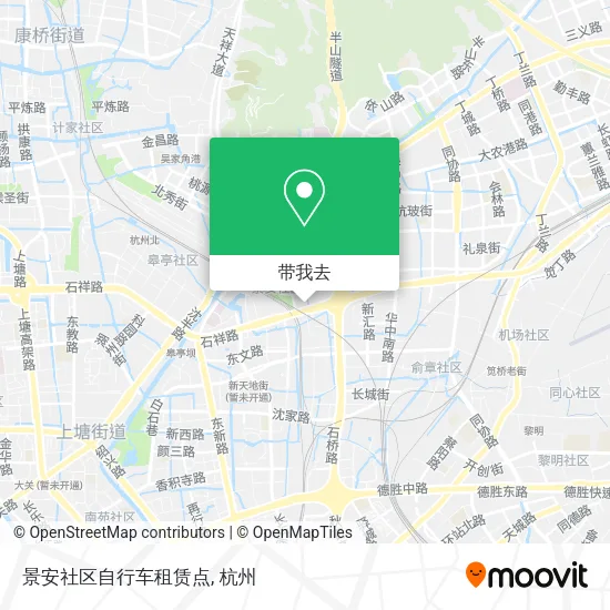景安社区自行车租赁点地图