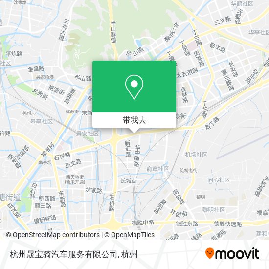 杭州晟宝骑汽车服务有限公司地图