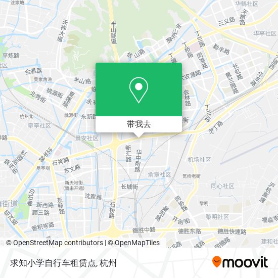 求知小学自行车租赁点地图