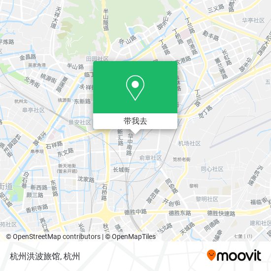 杭州洪波旅馆地图