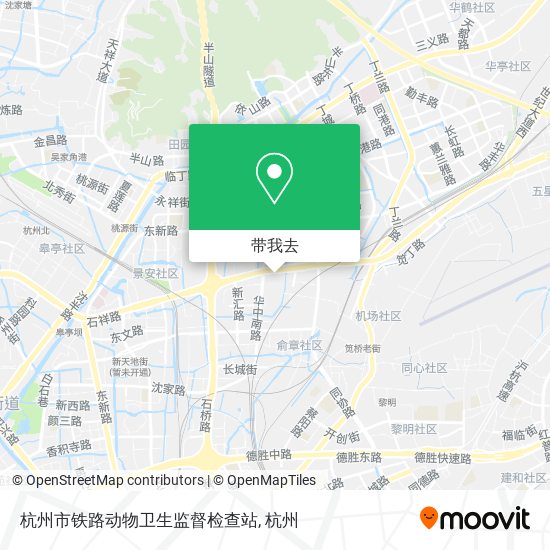 杭州市铁路动物卫生监督检查站地图