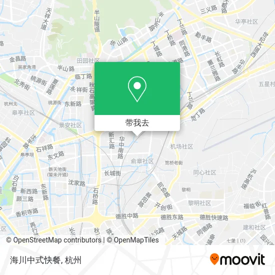 海川中式快餐地图