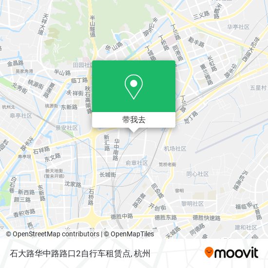 石大路华中路路口2自行车租赁点地图