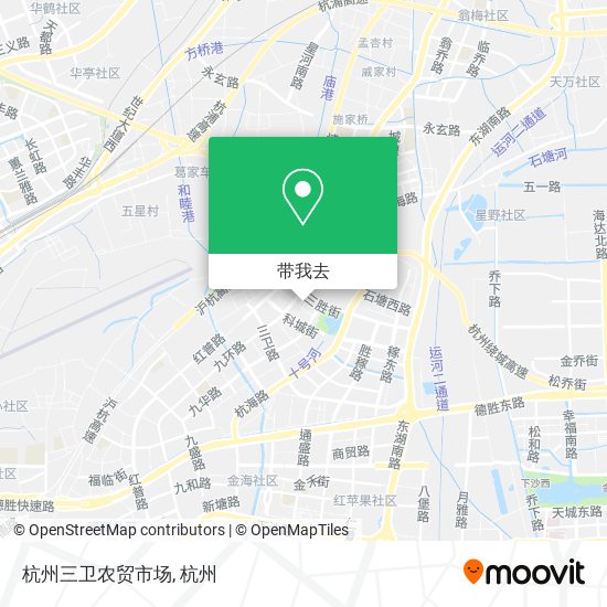 杭州三卫农贸市场地图