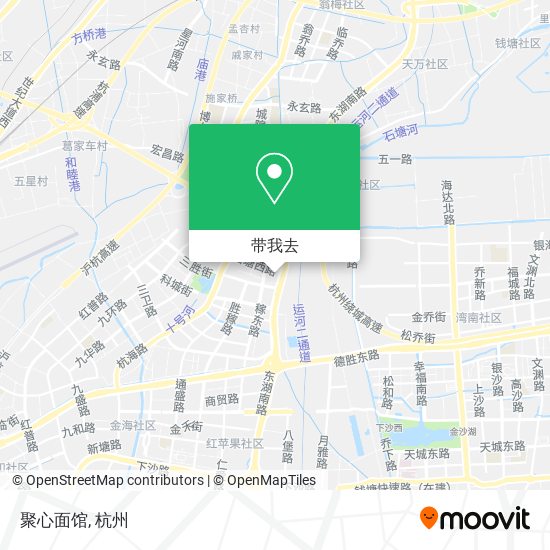 聚心面馆地图
