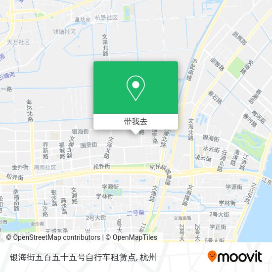 银海街五百五十五号自行车租赁点地图