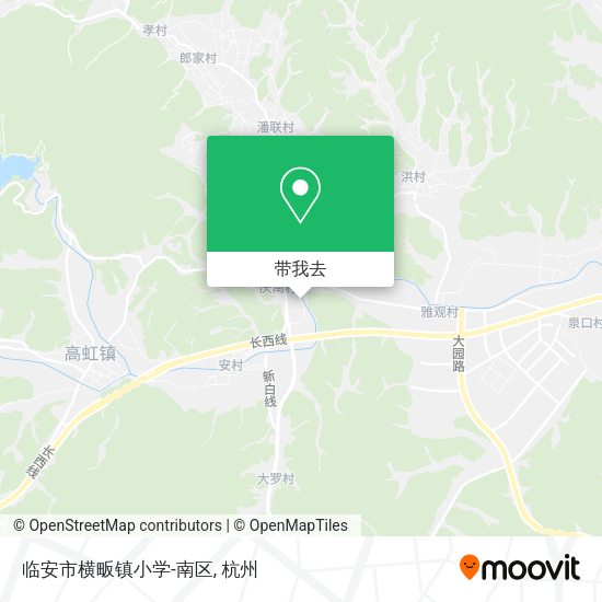 临安市横畈镇小学-南区地图