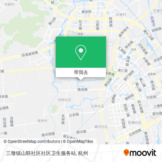三墩镇山联社区社区卫生服务站地图