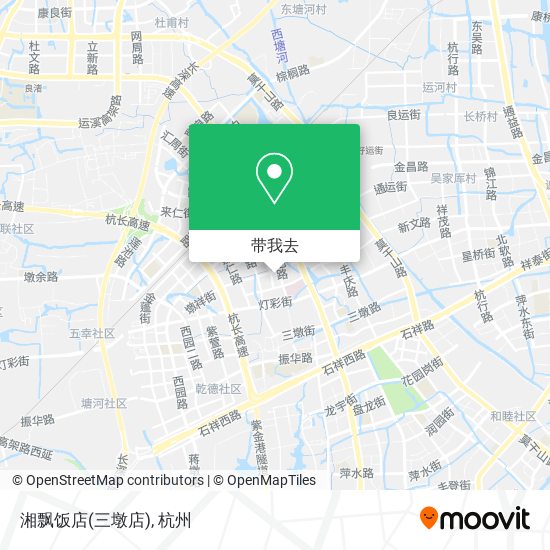 湘飘饭店(三墩店)地图