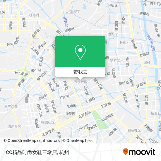 CC精品时尚女鞋三墩店地图