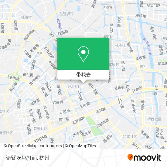 诸暨次坞打面地图