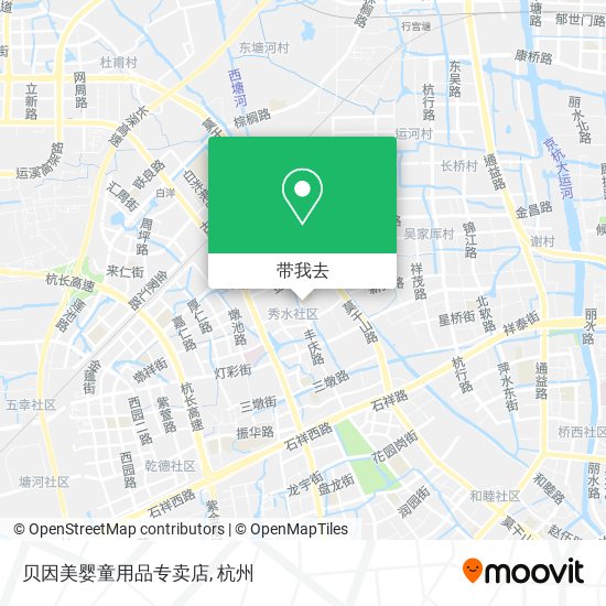 贝因美婴童用品专卖店地图