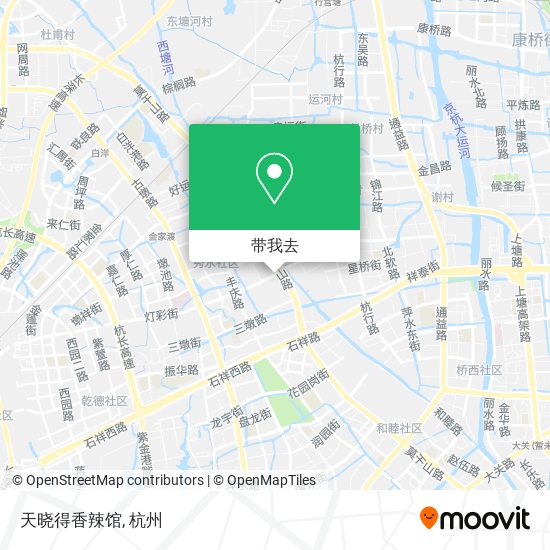 天晓得香辣馆地图