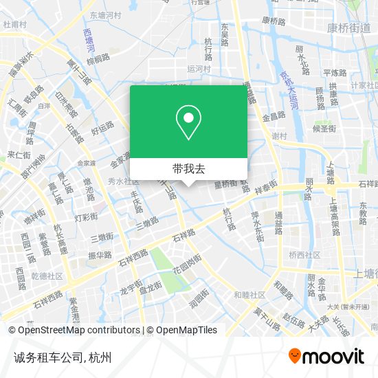 诚务租车公司地图