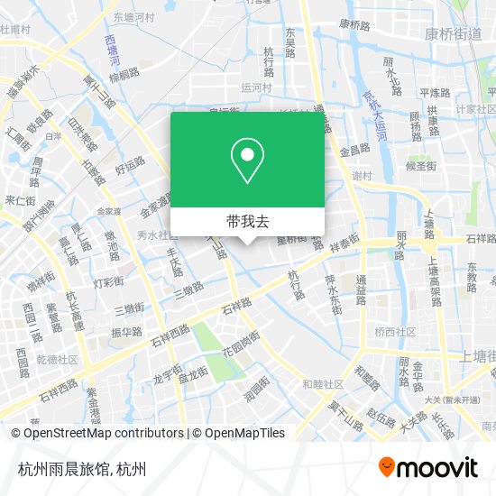 杭州雨晨旅馆地图
