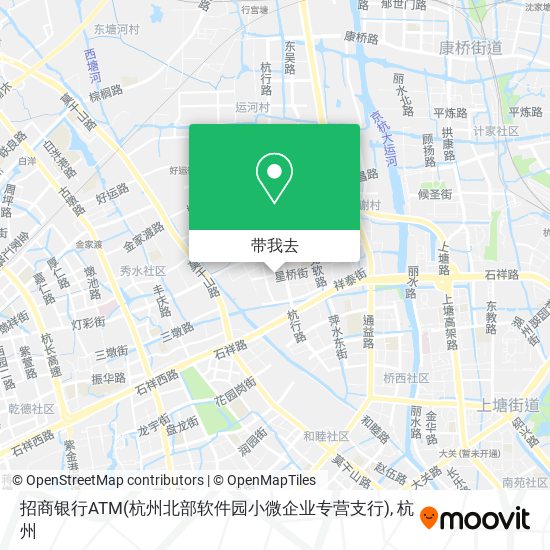 招商银行ATM(杭州北部软件园小微企业专营支行)地图