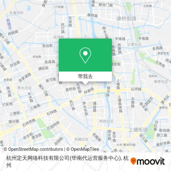 杭州定天网络科技有限公司(华南代运营服务中心)地图