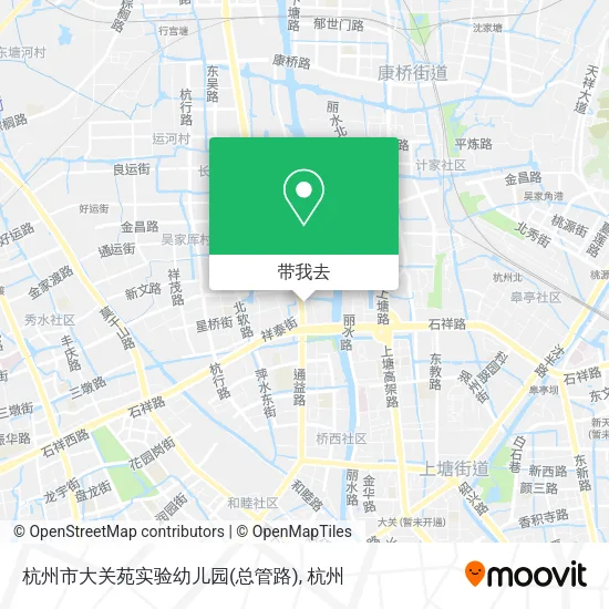 杭州市大关苑实验幼儿园(总管路)地图